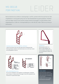 MS 00118 Redningsleider for fast kai