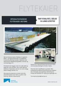 Product sheet large pontoons