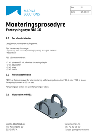 Monteringsanvisning FØS15